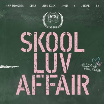 BTS album cover: Skool Luv Affair